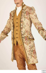 Upper Body Man White Historical Jacket Costume photo references